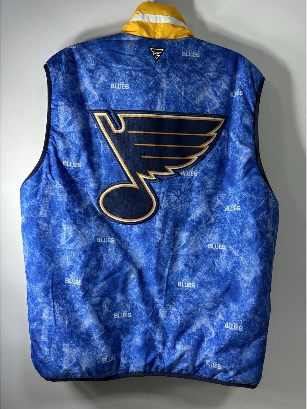 FE Apparel St. Louis Blues Reversible Puffer Vest NWT Size Medium